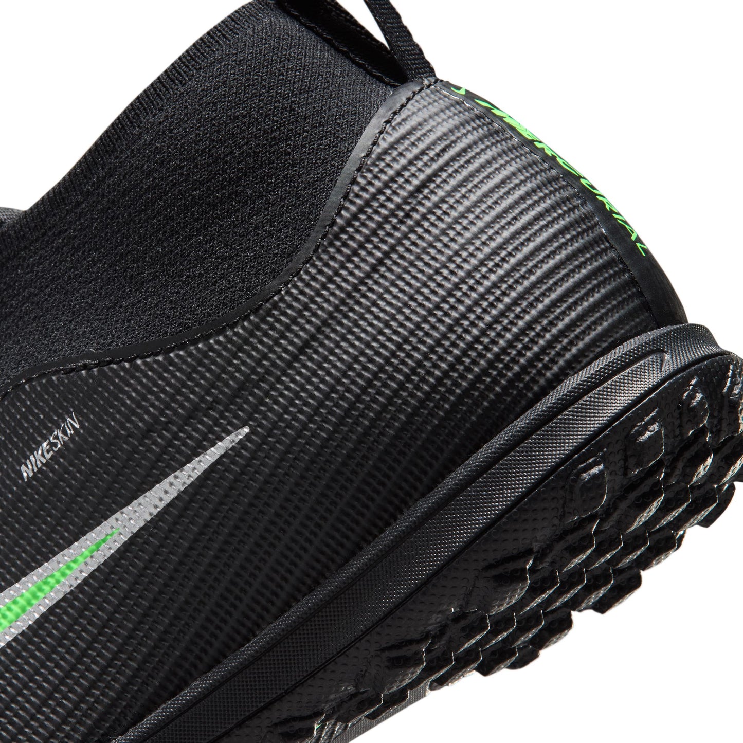 Nike Junior Superfly 11 Academy TF Turf Soccer Shoes - Black/ Illusion Green/ Black