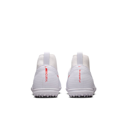Nike Junior Superfly 11 Academy TF Turf Soccer Shoes - White Blur/ Bright Crimson