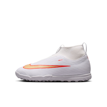 Nike Junior Superfly 11 Academy TF Turf Soccer Shoes - White Blur/ Bright Crimson