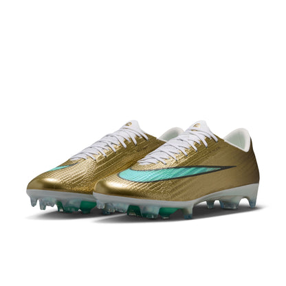 Nike Mercurial Superfly 11 Elite Kylian Mbappe  FG Firm Ground Soccer Cleat - Metallic Gold / Green Glow