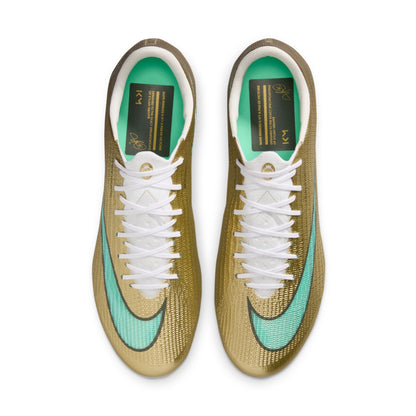 Nike Mercurial Superfly 11 Elite Kylian Mbappe  FG Firm Ground Soccer Cleat - Metallic Gold / Green Glow