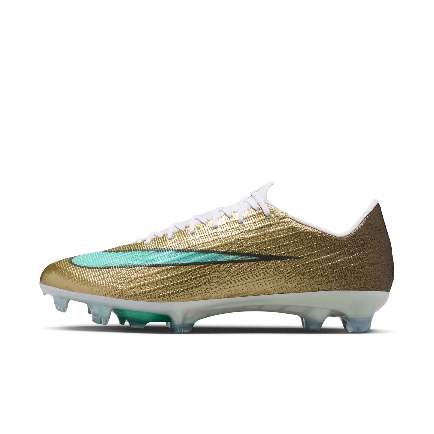 Nike Mercurial Superfly 11 Elite Kylian Mbappe  FG Firm Ground Soccer Cleat - Metallic Gold / Green Glow