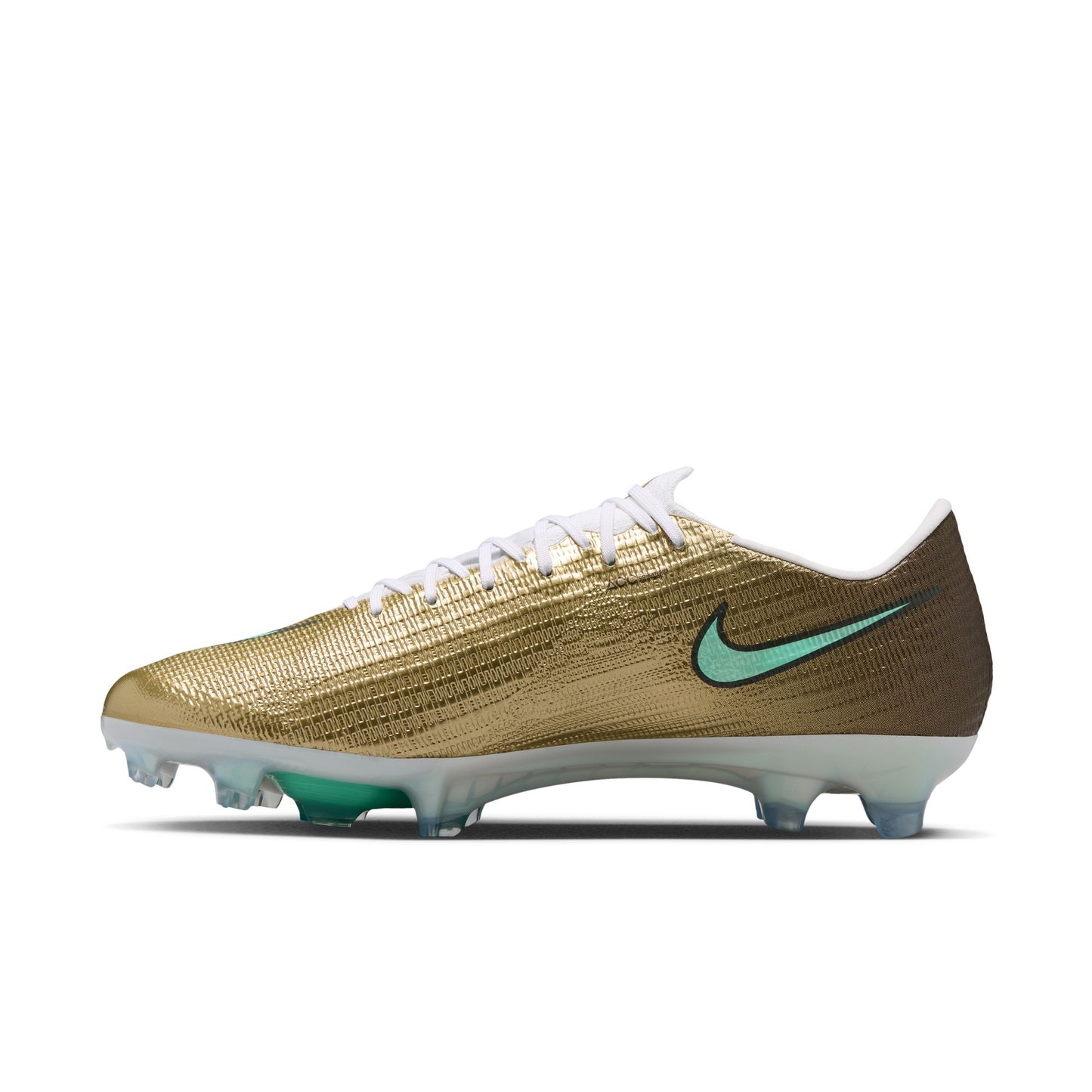 Nike Mercurial Superfly 11 Elite Kylian Mbappe  FG Firm Ground Soccer Cleat - Metallic Gold / Green Glow