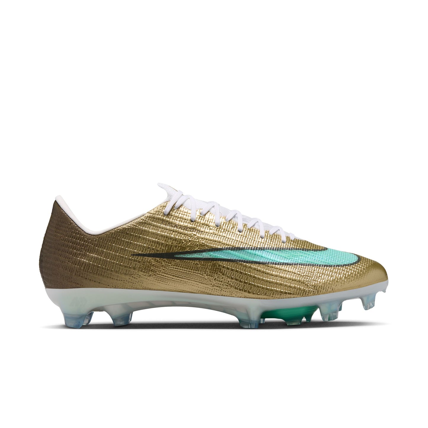 Nike Mercurial Superfly 11 Elite Kylian Mbappe  FG Firm Ground Soccer Cleat - Metallic Gold / Green Glow