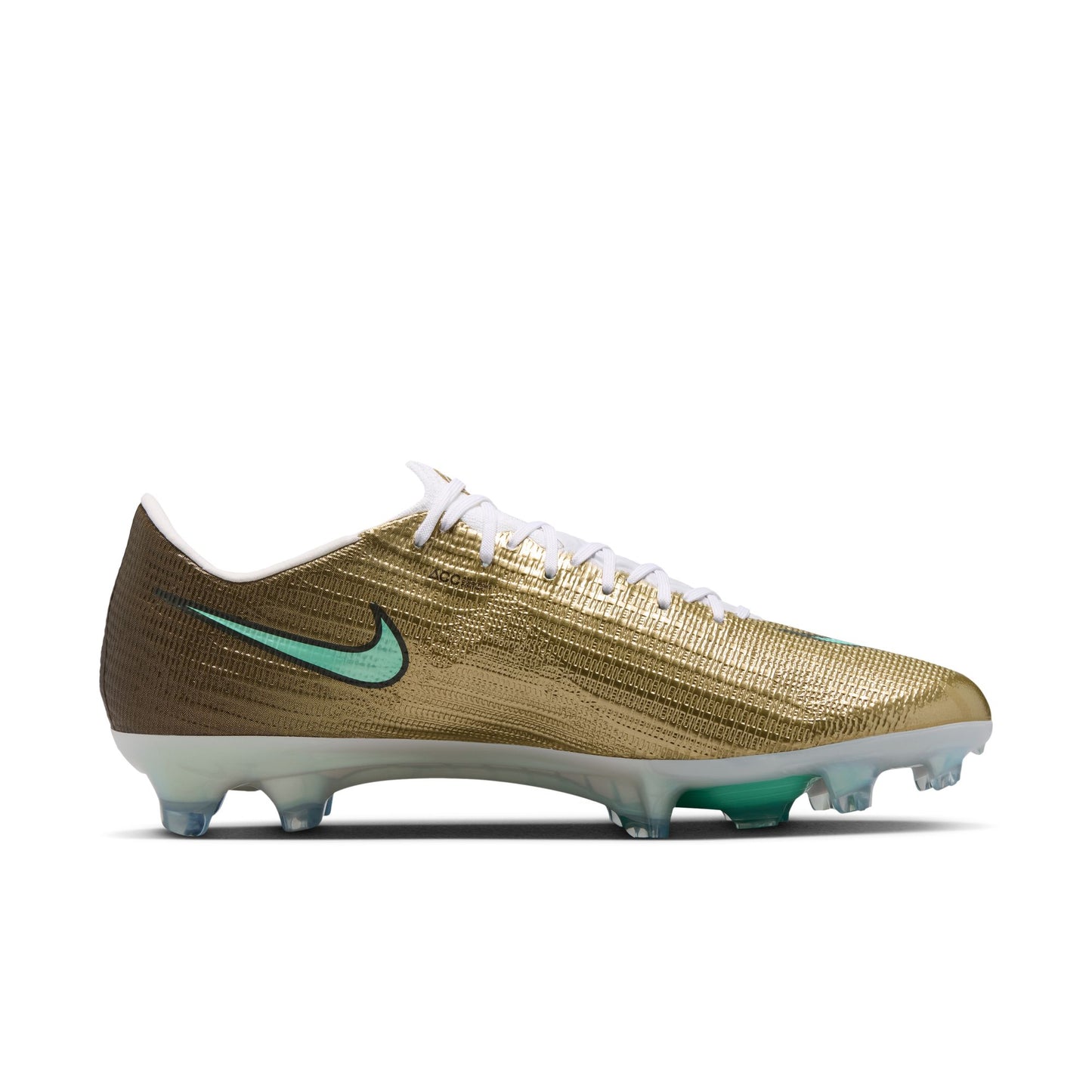Nike Mercurial Superfly 11 Elite Kylian Mbappe  FG Firm Ground Soccer Cleat - Metallic Gold / Green Glow