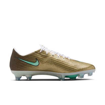 Nike Mercurial Superfly 11 Elite Kylian Mbappe  FG Firm Ground Soccer Cleat - Metallic Gold / Green Glow