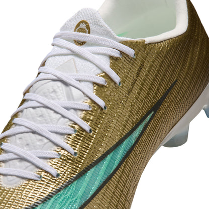 Nike Mercurial Superfly 11 Elite Kylian Mbappe  FG Firm Ground Soccer Cleat - Metallic Gold / Green Glow