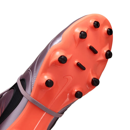 Nike Tiempo Ligera Pro FG Firm-Ground Soccer Cleats/BLEACHED LILAC/BLACK-TOTAL ORANGE