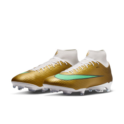 Nike Air Zoom Mercurial Superfly 11 Academy Kylian Mbappé FG Firm Ground Soccer Cleats - Metallic Gold/ Green Glow