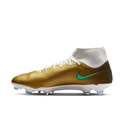 Nike Air Zoom Mercurial Superfly 11 Academy Kylian Mbappé FG Firm Ground Soccer Cleats - Metallic Gold/ Green Glow