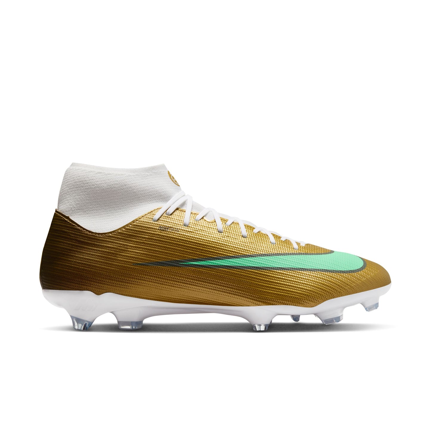 Nike Air Zoom Mercurial Superfly 11 Academy Kylian Mbappé FG Firm Ground Soccer Cleats - Metallic Gold/ Green Glow