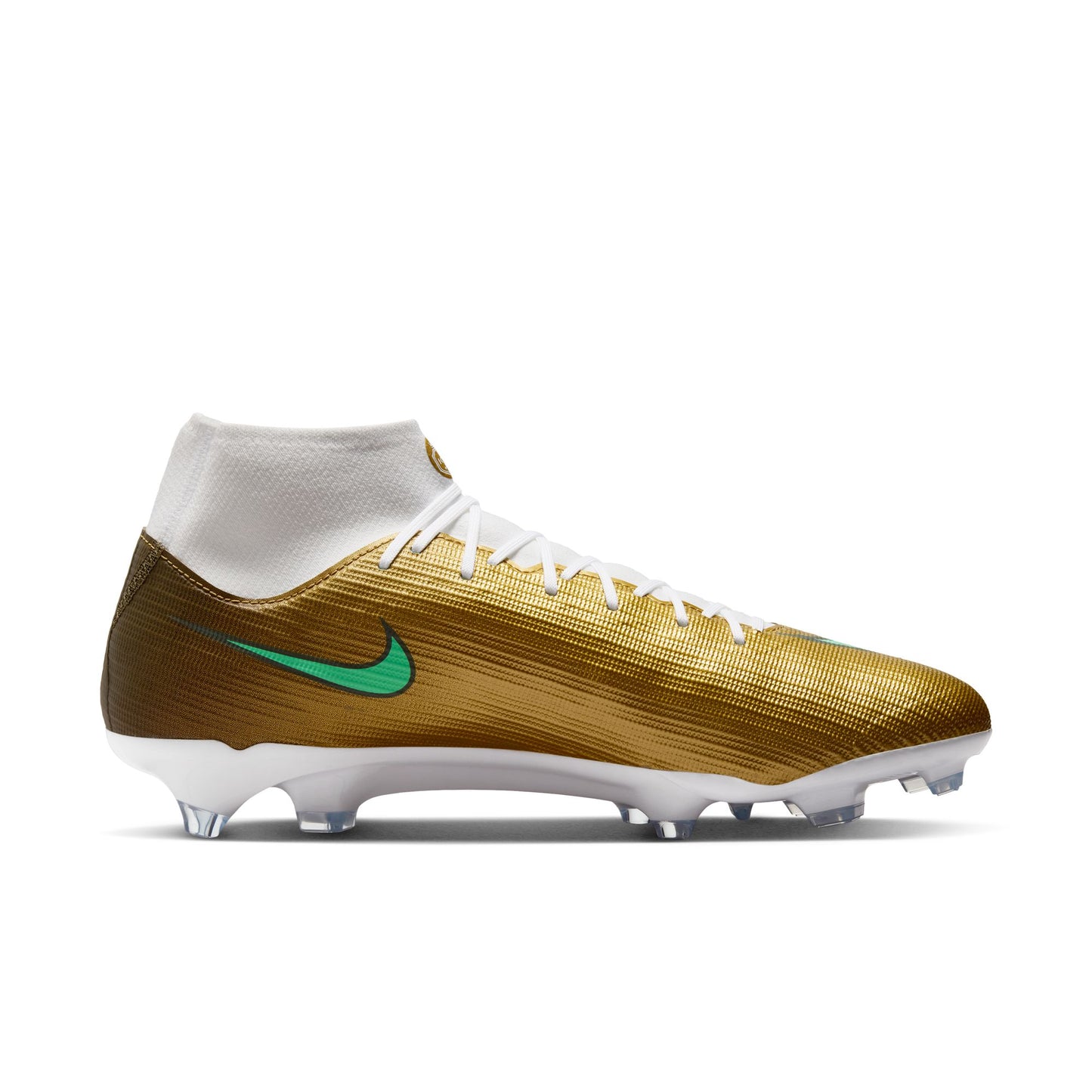 Nike Air Zoom Mercurial Superfly 11 Academy Kylian Mbappé FG Firm Ground Soccer Cleats - Metallic Gold/ Green Glow