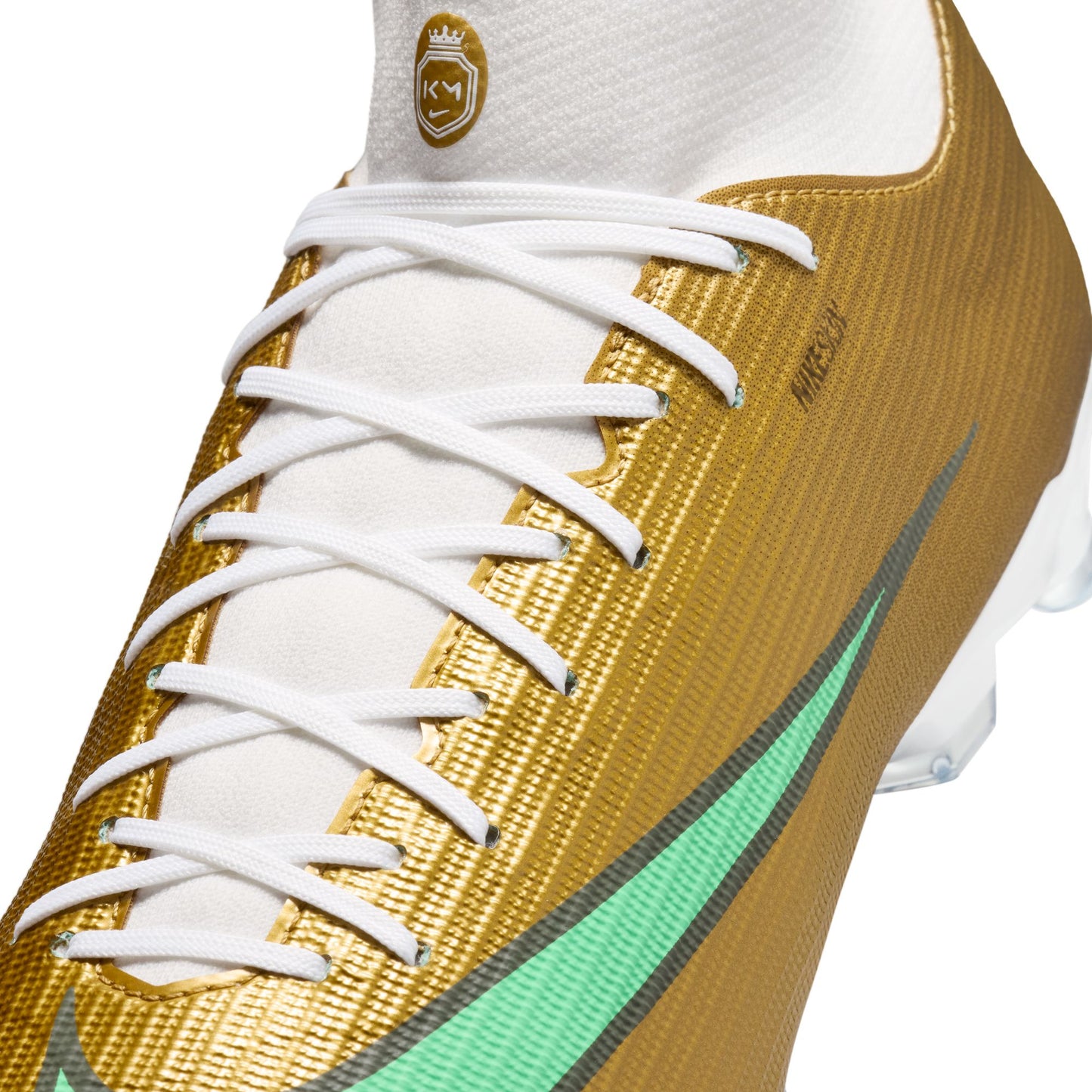 Nike Air Zoom Mercurial Superfly 11 Academy Kylian Mbappé FG Firm Ground Soccer Cleats - Metallic Gold/ Green Glow