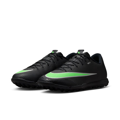 Nike Zoom Mercurial Vapor 17 Academy TF Turf Soccer Shoes - Black/ Green Illusion Black