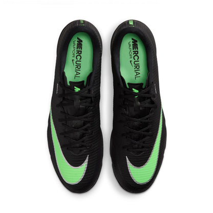 Nike Zoom Mercurial Vapor 17 Academy TF Turf Soccer Shoes - Black/ Green Illusion Black