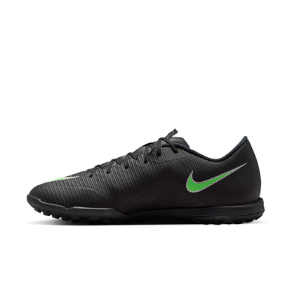 Nike Zoom Mercurial Vapor 17 Academy TF Turf Soccer Shoes - Black/ Green Illusion Black