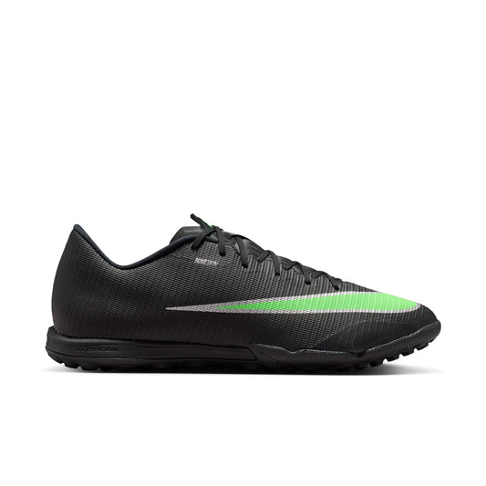Nike Zoom Mercurial Vapor 17 Academy TF Turf Soccer Shoes - Black/ Green Illusion Black