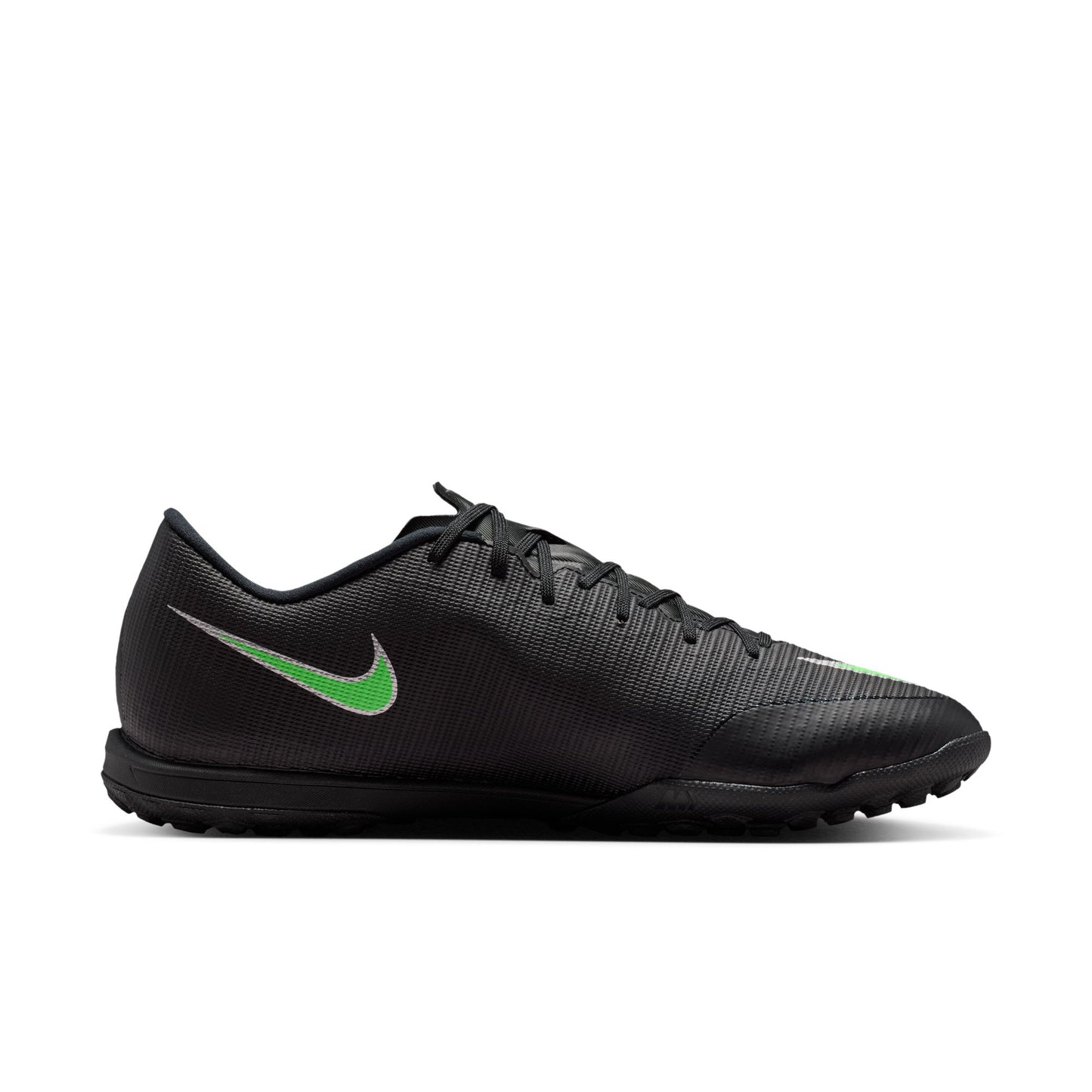 Nike Zoom Mercurial Vapor 17 Academy TF Turf Soccer Shoes - Black/ Green Illusion Black