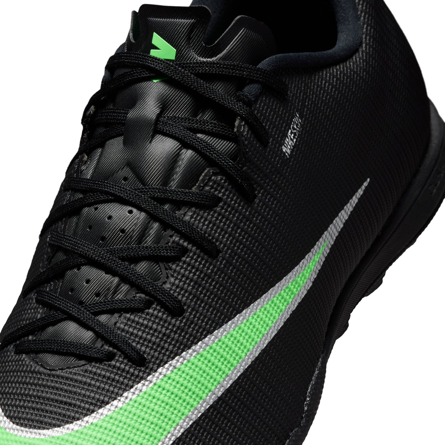 Nike Zoom Mercurial Vapor 17 Academy TF Turf Soccer Shoes - Black/ Green Illusion Black