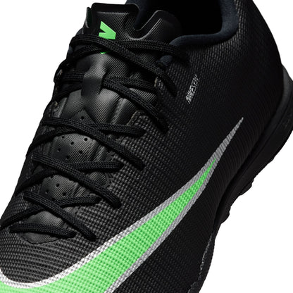 Nike Zoom Mercurial Vapor 17 Academy TF Turf Soccer Shoes - Black/ Green Illusion Black