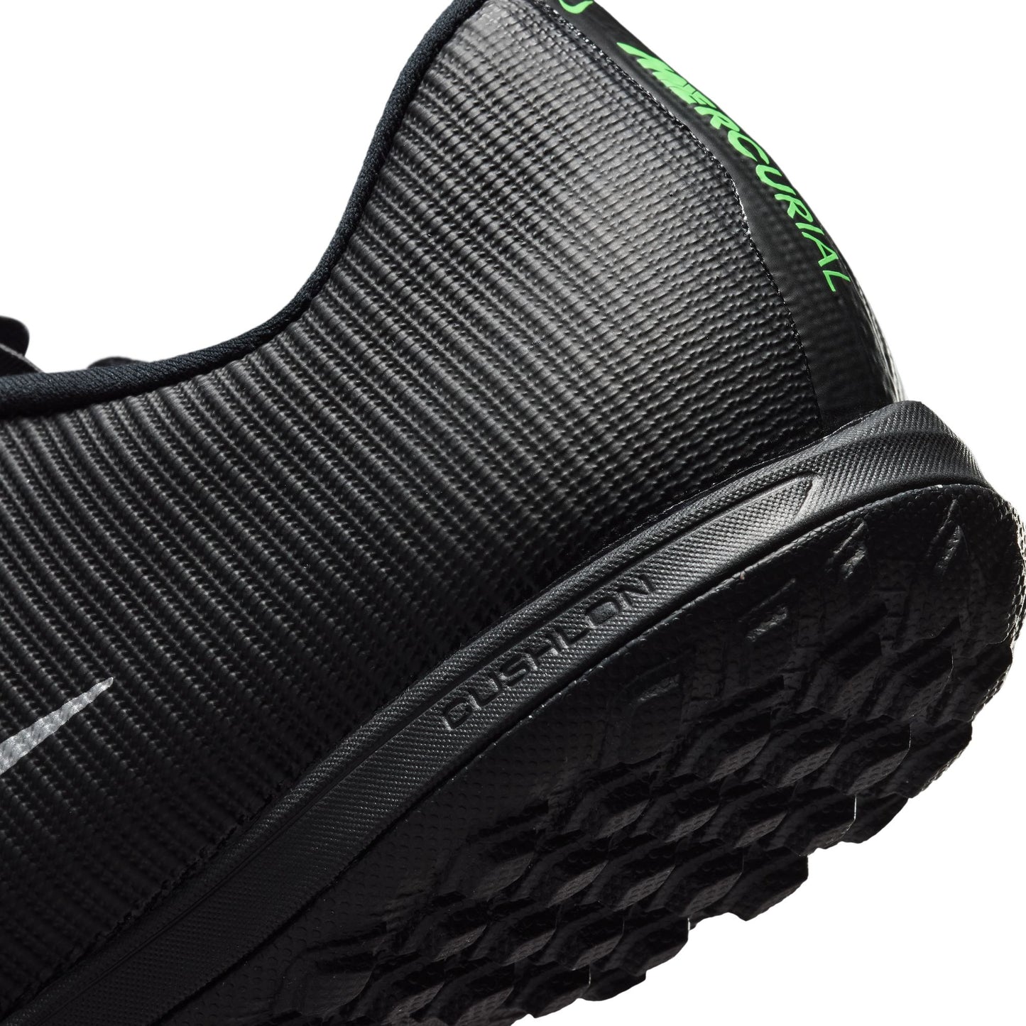Nike Zoom Mercurial Vapor 17 Academy TF Turf Soccer Shoes - Black/ Green Illusion Black