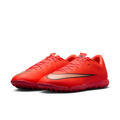 Nike Zoom Mercurial Vapor 17 Academy TF Turf Soccer Shoes - Bright Crimson/ Blur