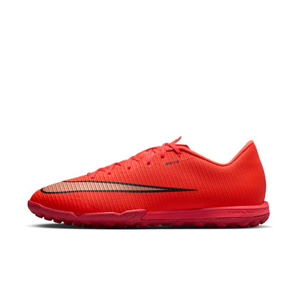 Nike Zoom Mercurial Vapor 17 Academy TF Turf Soccer Shoes - Bright Crimson/ Blur