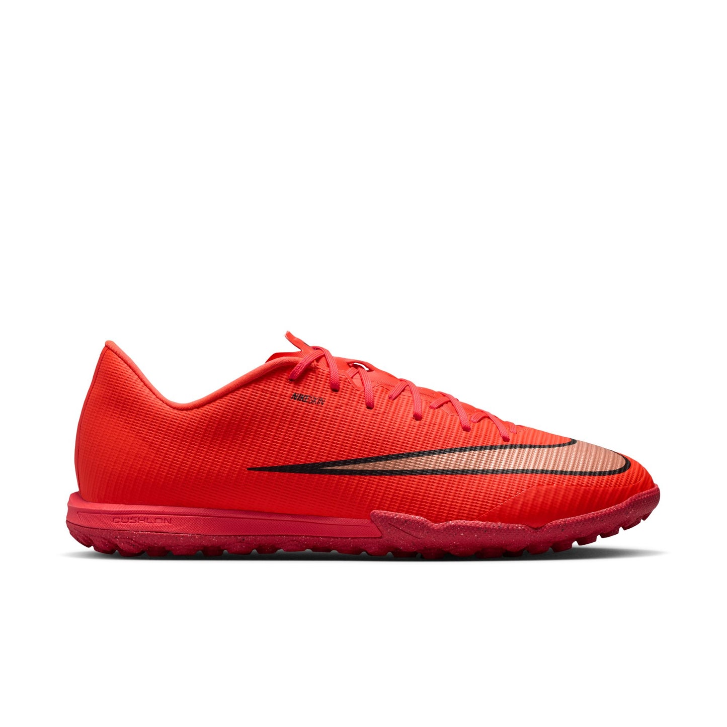 Nike Zoom Mercurial Vapor 17 Academy TF Turf Soccer Shoes - Bright Crimson/ Blur