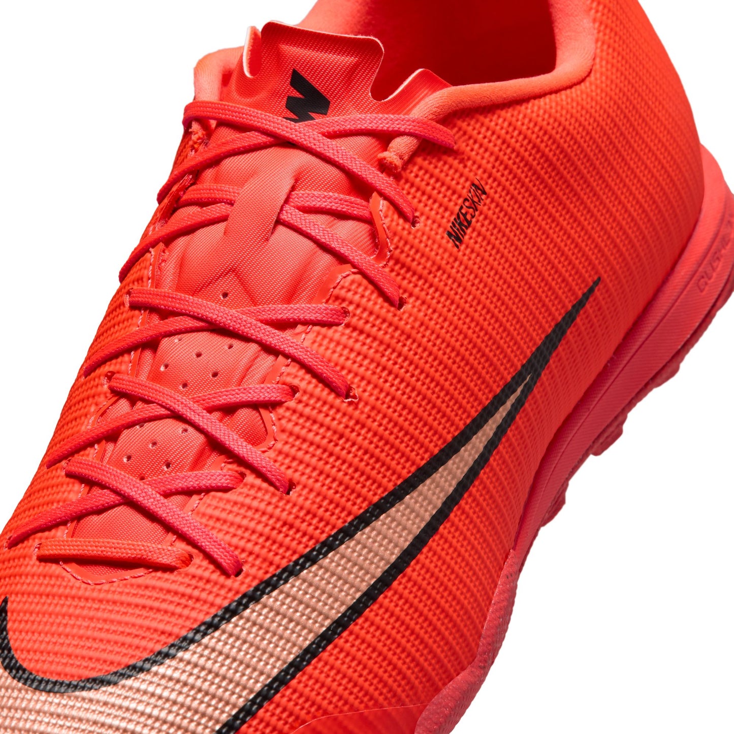 Nike Zoom Mercurial Vapor 17 Academy TF Turf Soccer Shoes - Bright Crimson/ Blur