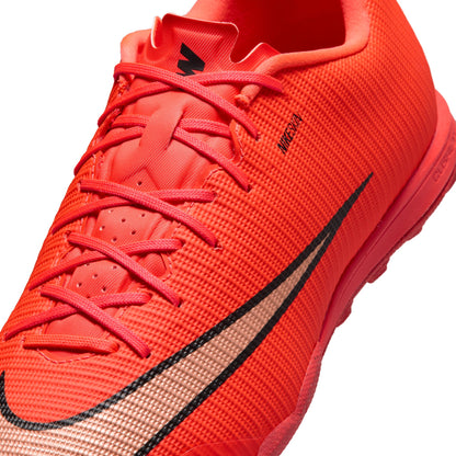 Nike Zoom Mercurial Vapor 17 Academy TF Turf Soccer Shoes - Bright Crimson/ Blur