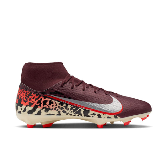 Nike Air Zoom Mercurial Superfly 10 Academy FG Firm Ground Soccer Cleats NU3 - Burgundy Crush/ Metallic Silver