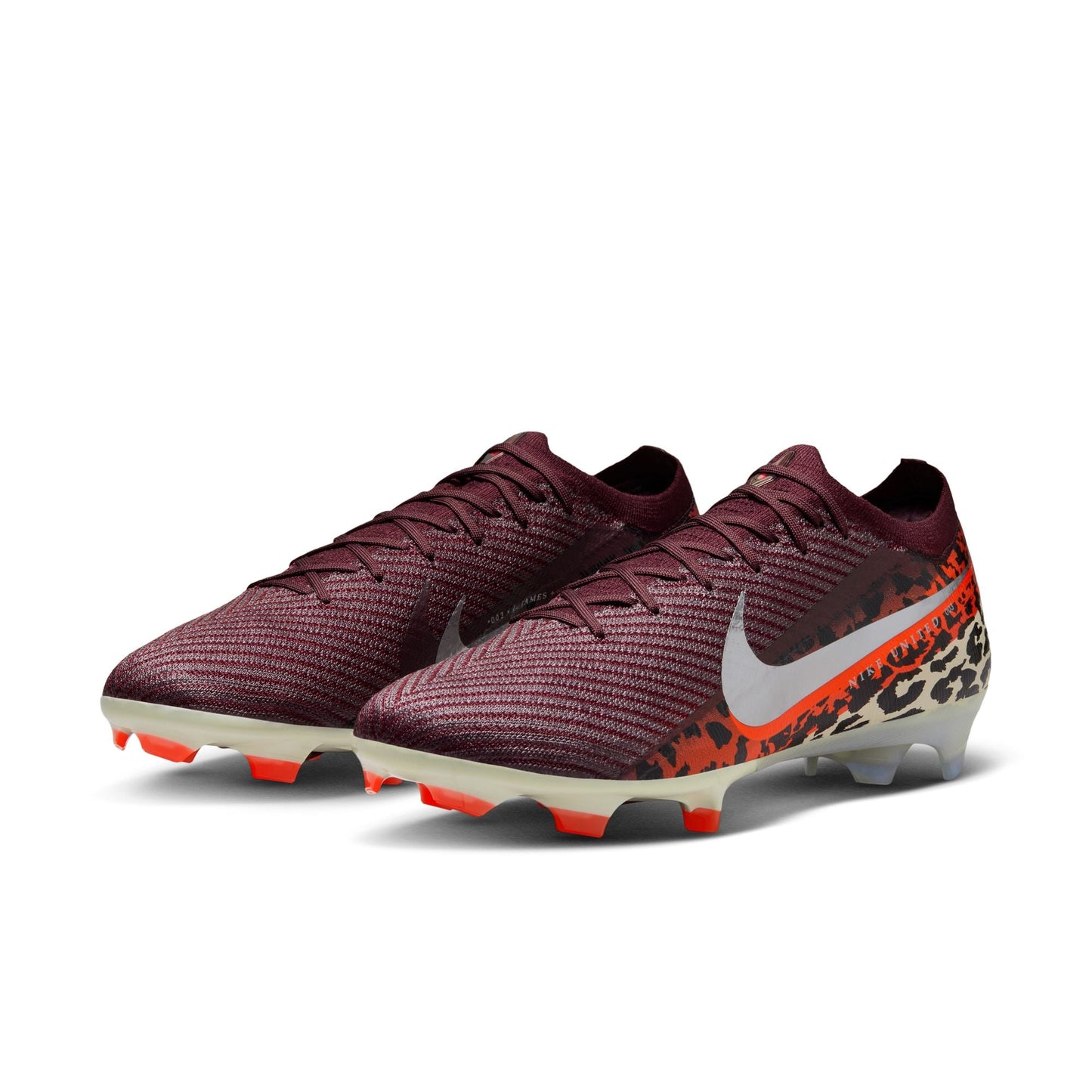 Nike United Vapor 16 Elite Firm-Ground Low-Top Soccer Cleats- Burgundy Crush/Metallic Silver