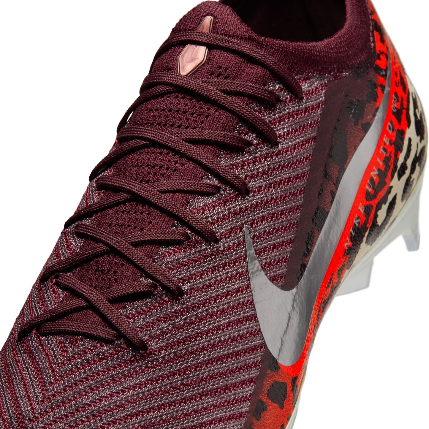 Nike United Vapor 16 Elite Firm-Ground Low-Top Soccer Cleats- Burgundy Crush/Metallic Silver