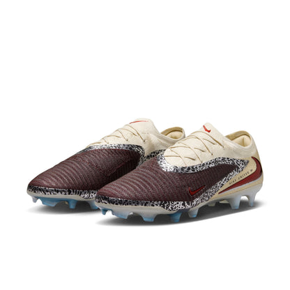 Nike United Phantom 6 Low Elite FG Firm Ground Soccer Cleat - Burgundy Crush/University Red/Fossil