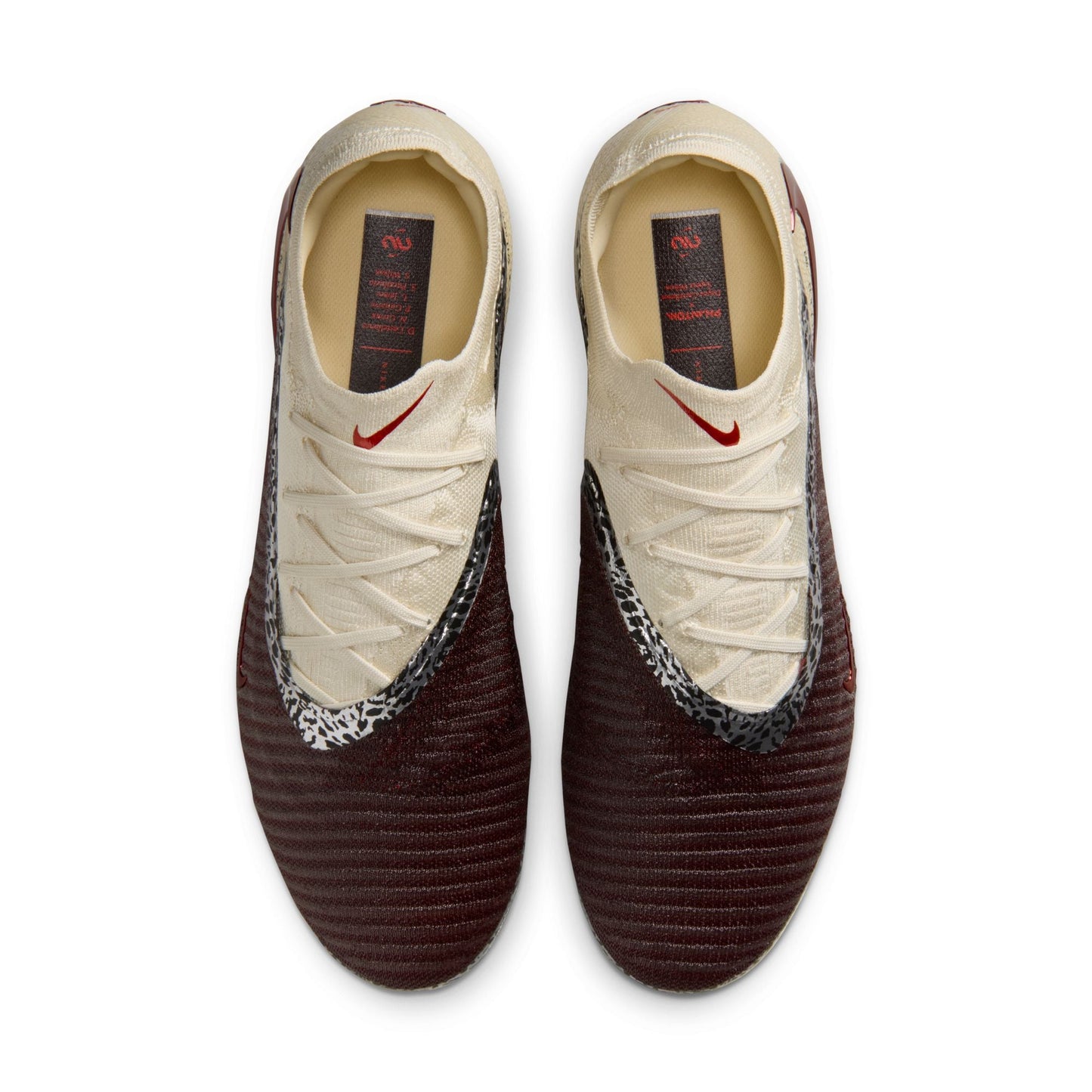 Nike United Phantom 6 Low Elite FG Firm Ground Soccer Cleat - Burgundy Crush/University Red/Fossil