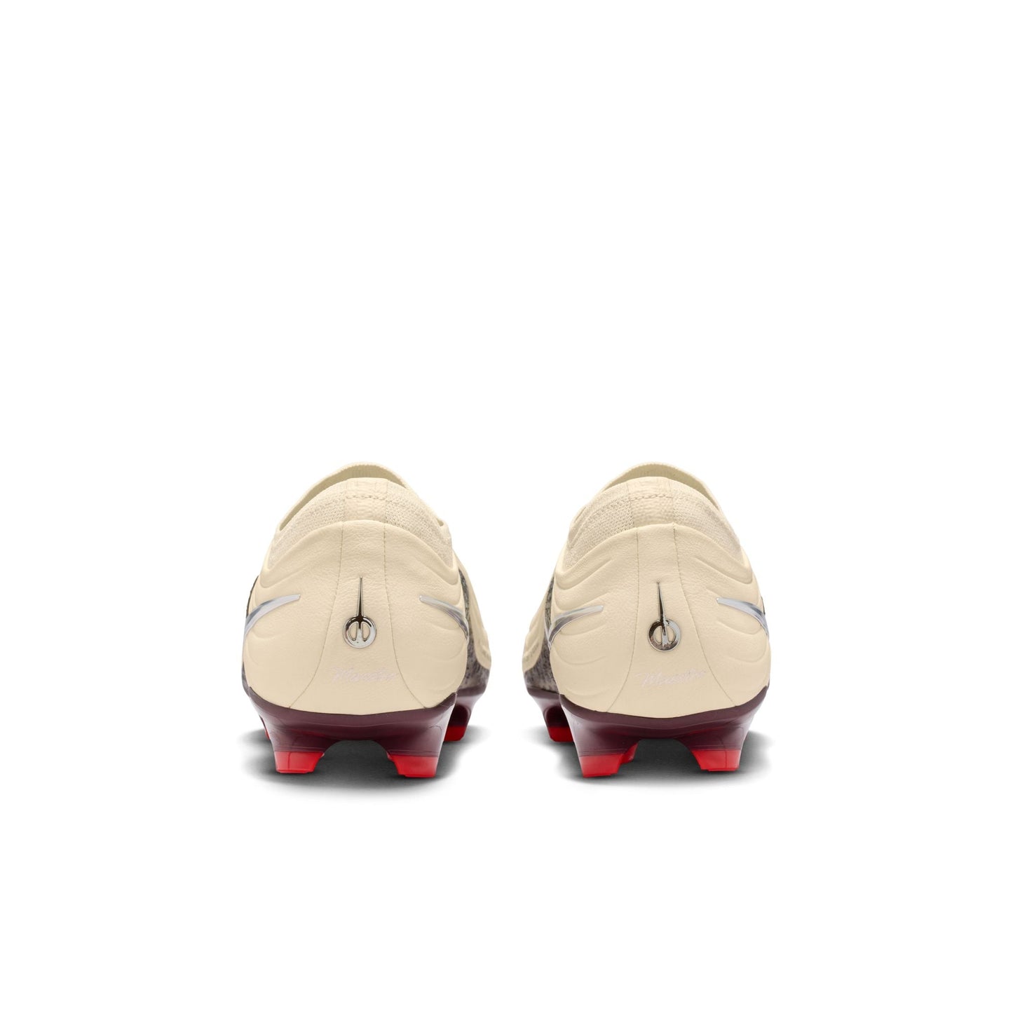 Nike United Tiempo Maestro Elite Firm-Ground Low-Top Soccer Cleats- Fossil/Metallic Silver/ Burgundy Crush