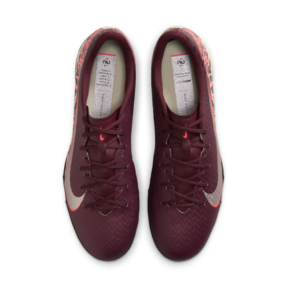 Nike Zoom Mercurial Vapor 16 Academy NU3 TF Turf Soccer Shoes - Burgundy Crush/ Metallic Silver