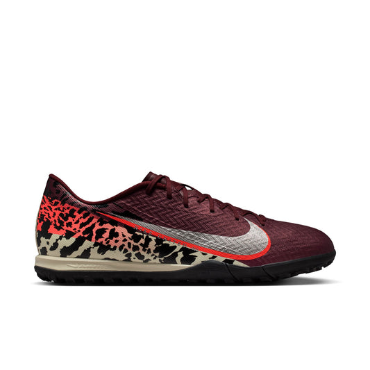 Nike Zoom Mercurial Vapor 16 Academy NU3 TF Turf Soccer Shoes - Burgundy Crush/ Metallic Silver