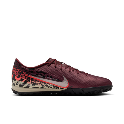 Nike Zoom Mercurial Vapor 16 Academy NU3 TF Turf Soccer Shoes - Burgundy Crush/ Metallic Silver