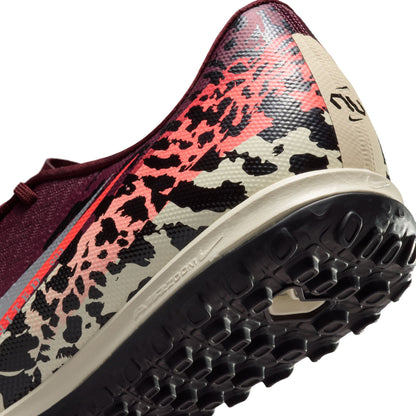 Nike Zoom Mercurial Vapor 16 Academy NU3 TF Turf Soccer Shoes - Burgundy Crush/ Metallic Silver