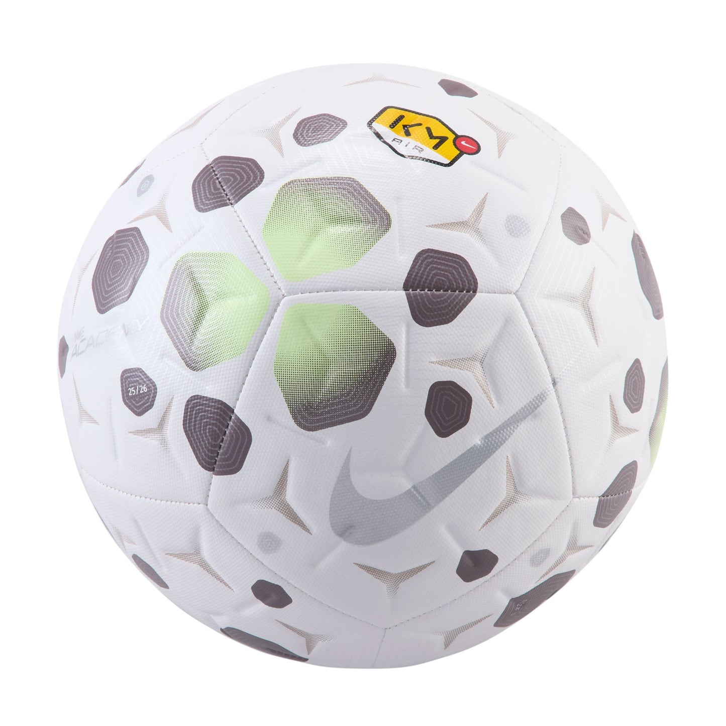 Nike Academy Kylian MBappe Soccer Ball - White/ Plum Eclipse/ Metallic Silver