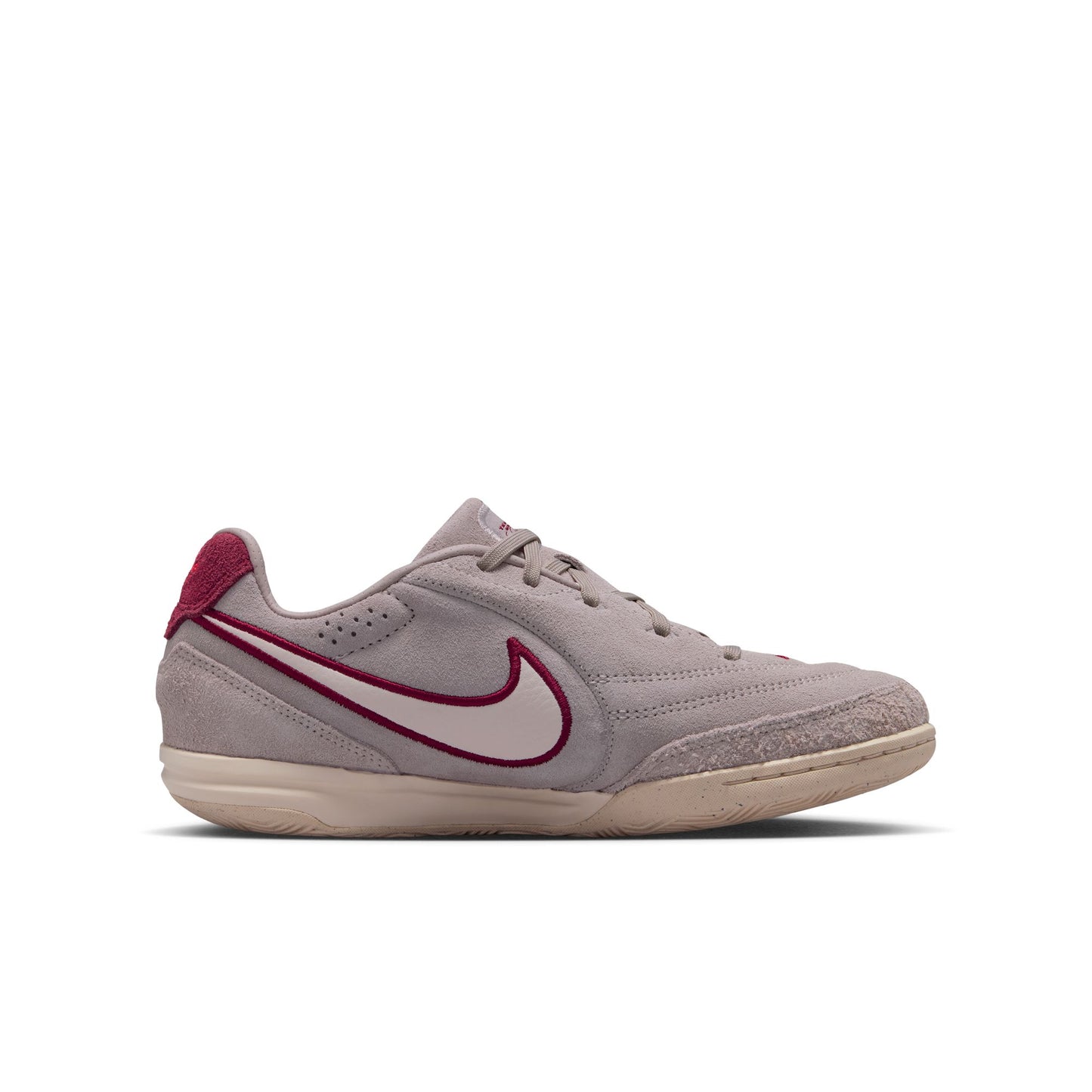 Nike Junior StreetGato PRM IC Indoor Soccer Shoes - Moon Particle/Chalk Team Red