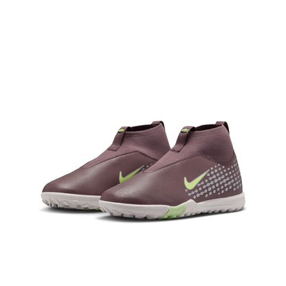 Nike Junior Superfly 10 Academy Kylian Mbappe TF Turf Soccer Shoes - Plump Eclipse/ Metallic Silver