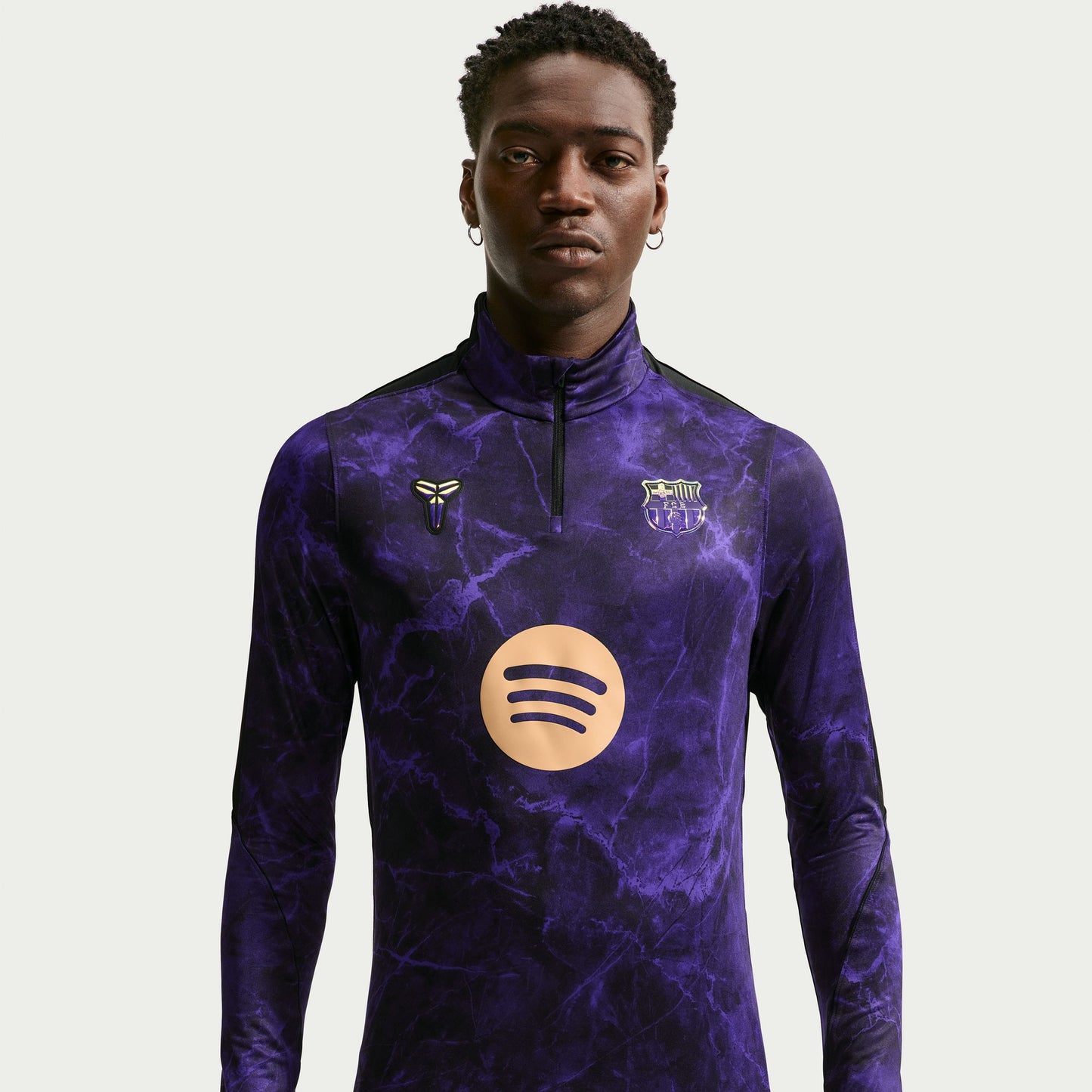 Men's  Nike Barcelona Strike Away Long Sleeve Training Top 2026 - Field Purple/ Field Purple/ Metallic Gold