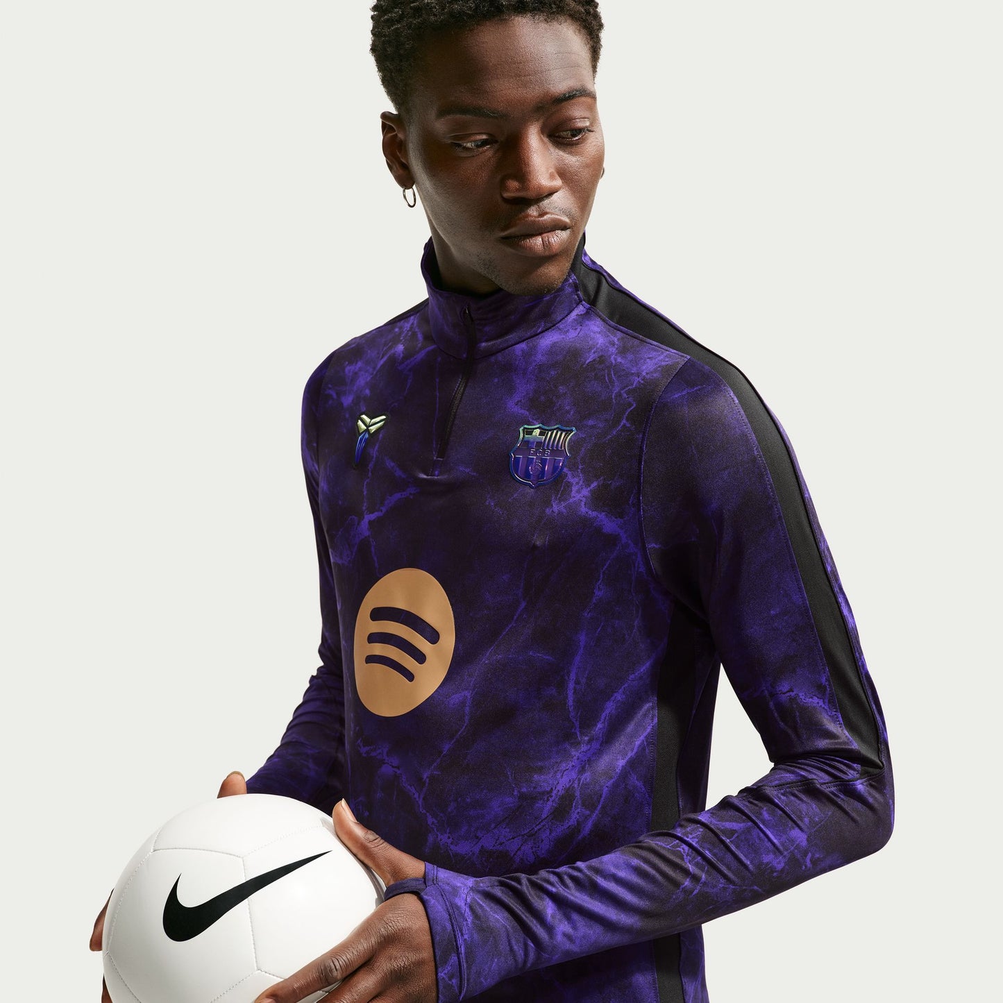Men's  Nike Barcelona Strike Away Long Sleeve Training Top 2026 - Field Purple/ Field Purple/ Metallic Gold