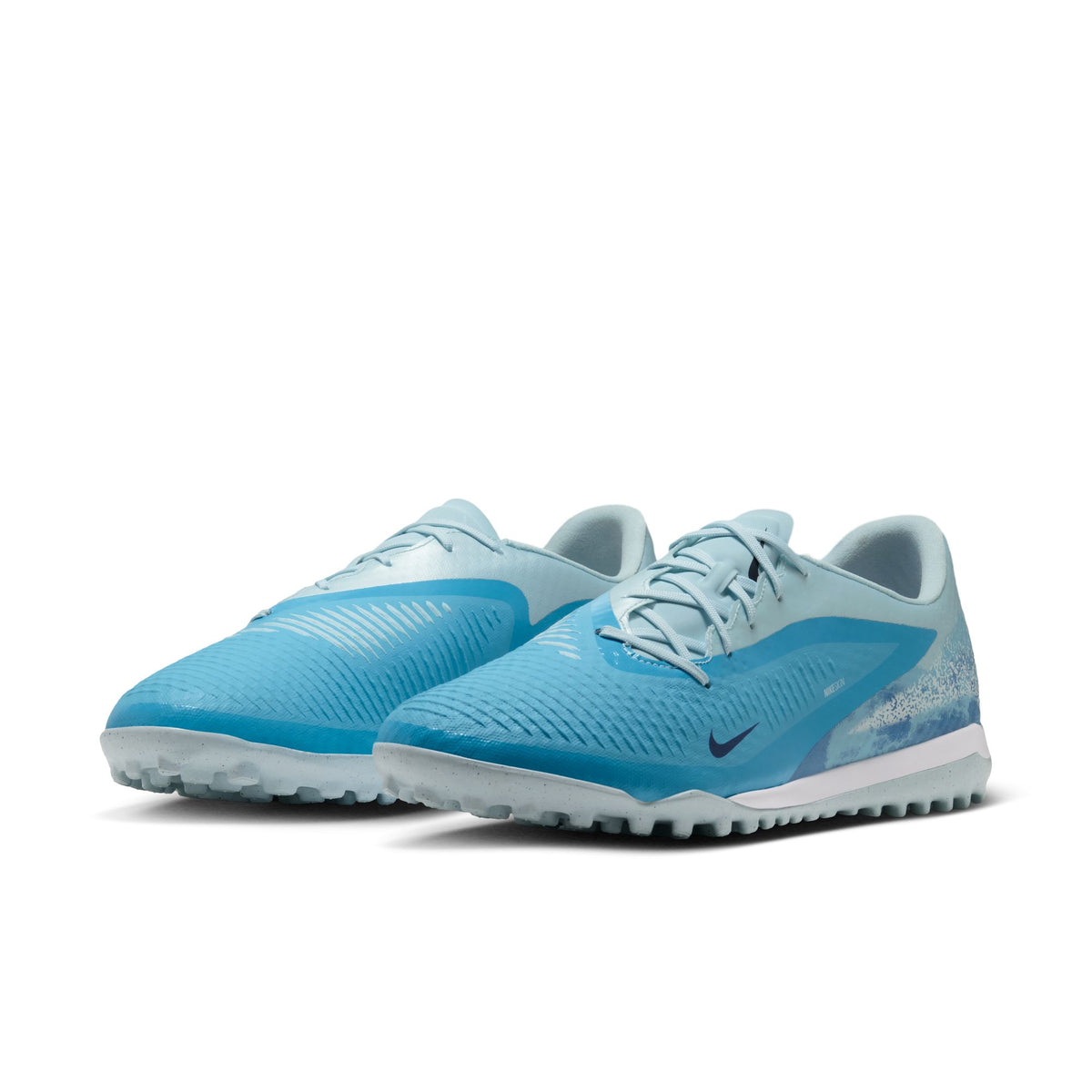 Nike Phantom 6 Low Academy EH Erling Haaland TF Turf Soccer Shoes - Baltic Blue/ Blue Eclipse-Glacier Blue