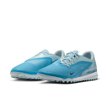 Nike Phantom 6 Low Academy EH Erling Haaland TF Turf Soccer Shoes - Baltic Blue/ Blue Eclipse-Glacier Blue