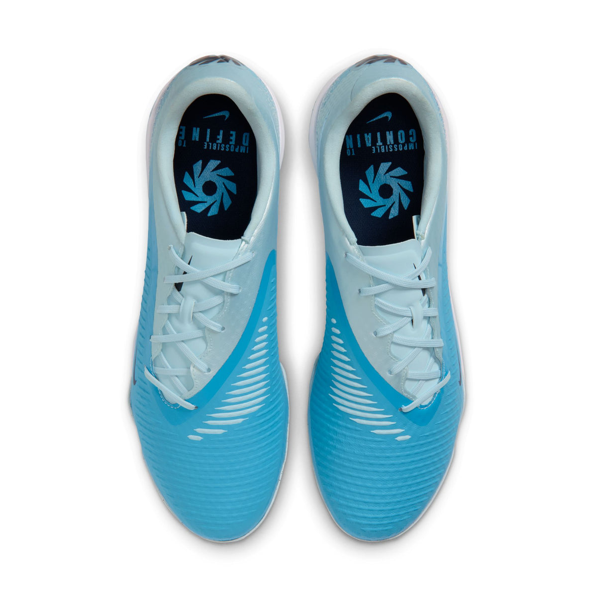 Nike Phantom 6 Low Academy EH Erling Haaland TF Turf Soccer Shoes - Baltic Blue/ Blue Eclipse-Glacier Blue