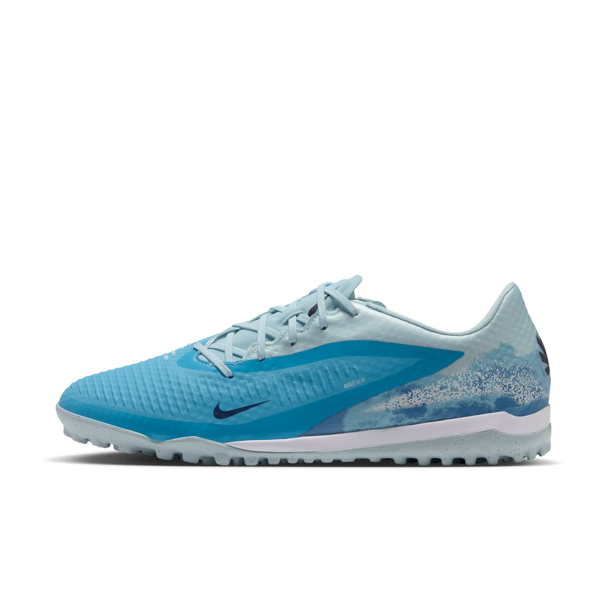 Nike Phantom 6 Low Academy EH Erling Haaland TF Turf Soccer Shoes - Baltic Blue/ Blue Eclipse-Glacier Blue
