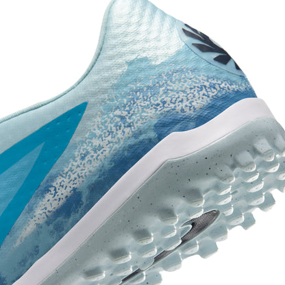 Nike Phantom 6 Low Academy EH Erling Haaland TF Turf Soccer Shoes - Baltic Blue/ Blue Eclipse-Glacier Blue